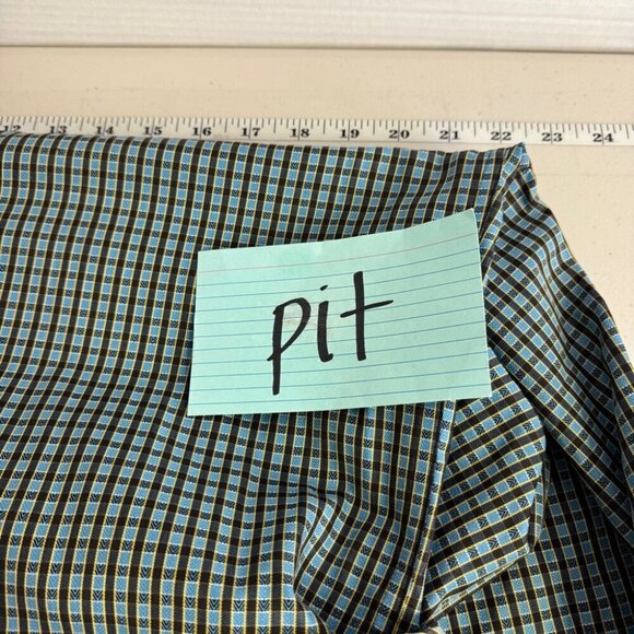 Robert Graham Button-Down Shirt Silk Trim Gingham Check Pattern Size S - Picture 11 of 15